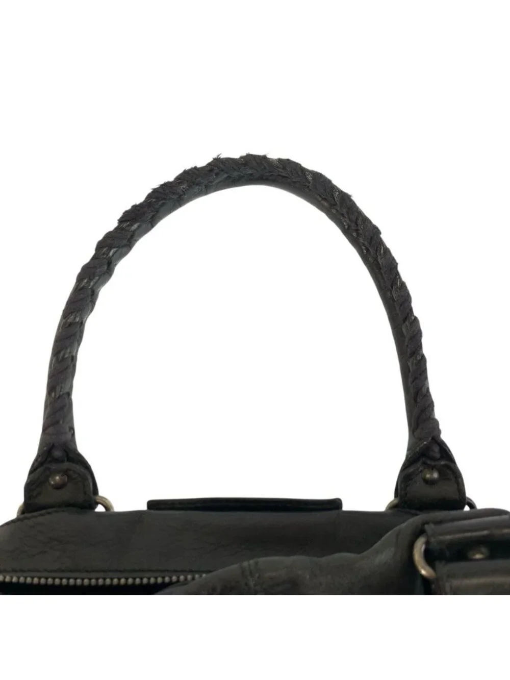 Balenciaga Classic Square Black Leather Tote Shoulder